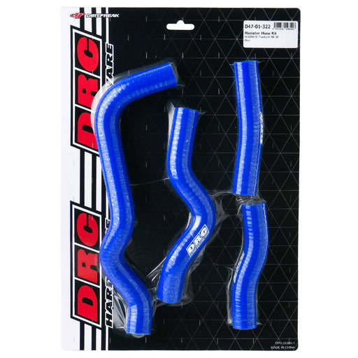 DRC Radiator Hose Kit for Kawasaki KLX250/D-Tracker X (2008–2020) - Blue