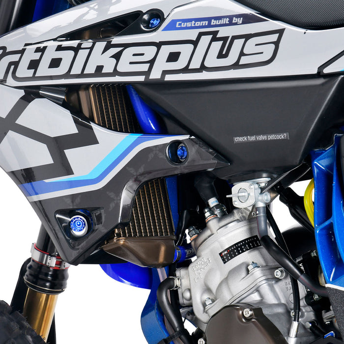 DRC Radiator Hose Kit for Kawasaki KLX250/D-Tracker X (2008–2020) - Blue