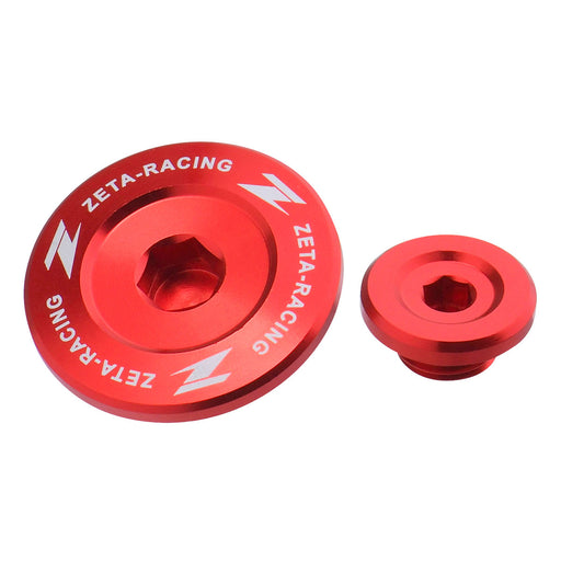 Red Anodized CNC Oil Drain Plug Cover For Honda CRF230F/150F (2003-2017)