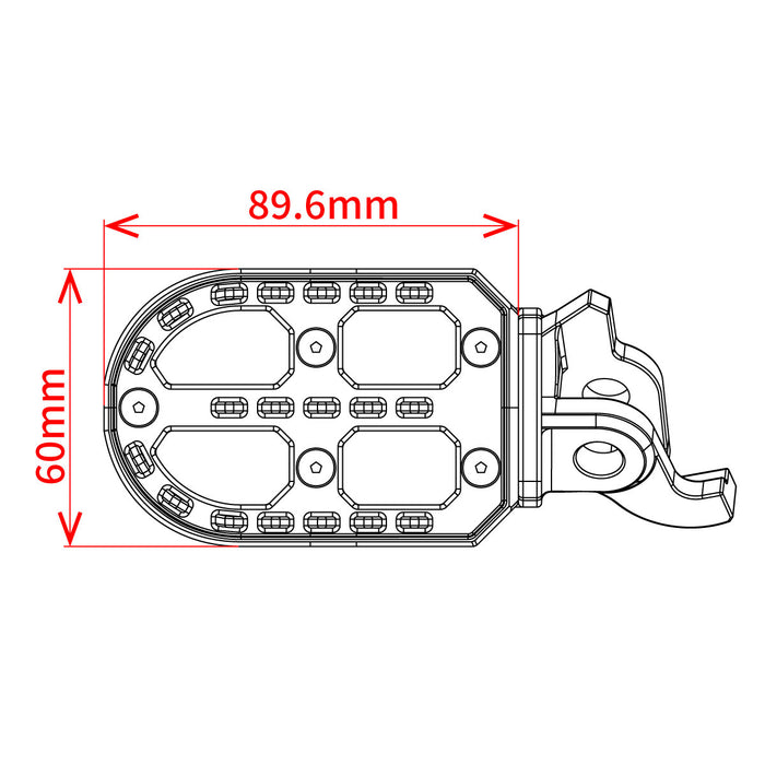 Adventure Footpegs for Husqvarna & KTM (1998-2026) Black