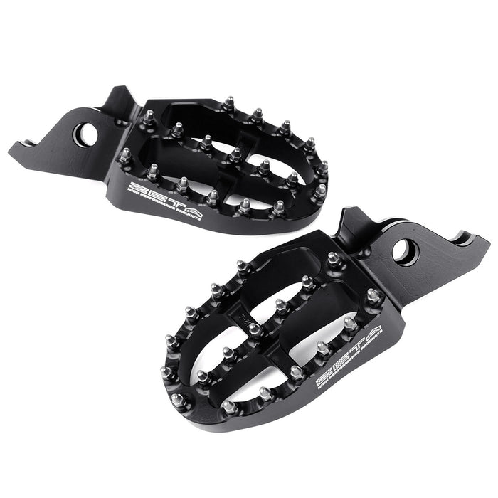 Aluminum Foot Pegs for Honda CR125/250, CRF150/250/300/450, CRF110L Africa Twin (2002-2026) Black