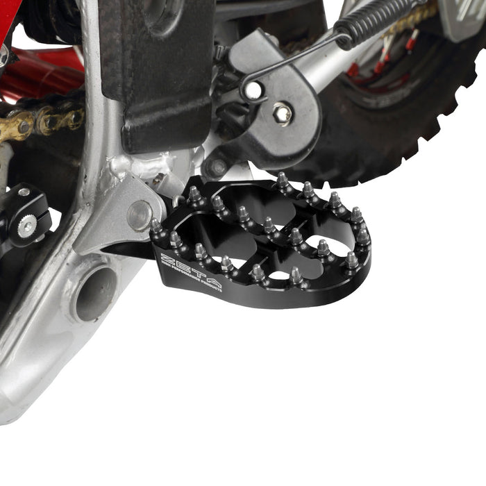Aluminum Foot Pegs for Honda CR125/250, CRF150/250/300/450, CRF110L Africa Twin (2002-2026) Black