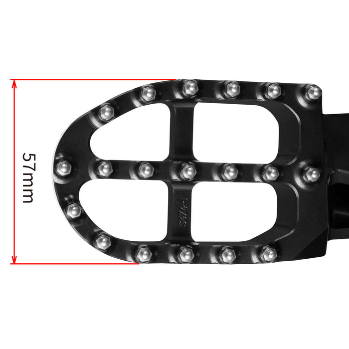 Aluminum Foot Pegs for Honda CR125/250, CRF150/250/300/450, CRF110L Africa Twin (2002-2026) Red