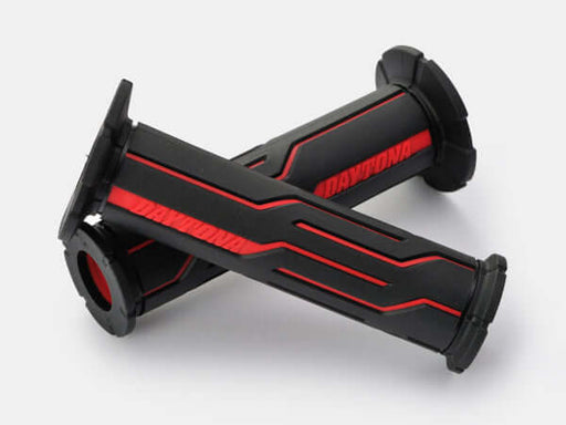 Red motorcycle grips