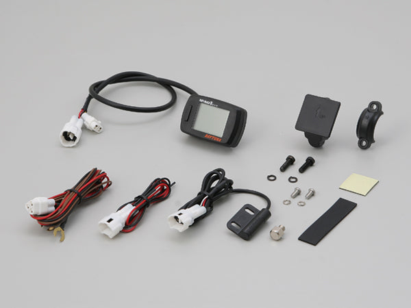 Motorcycle digital speedometer, mph kmh, Compact custom speedometer, LED back light speedometer