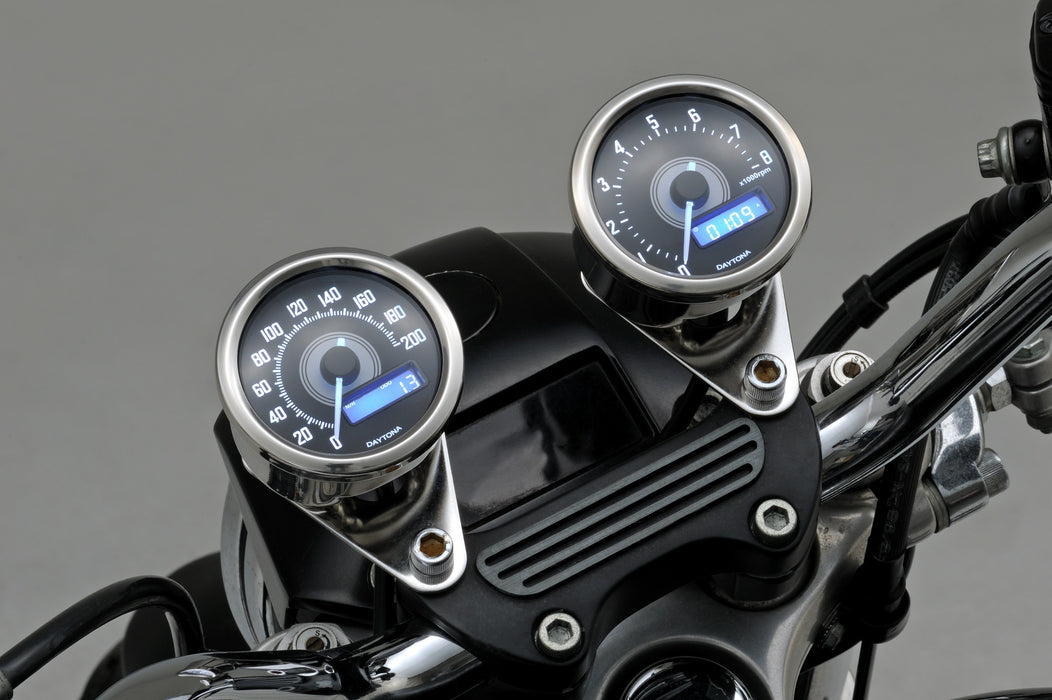 electronic speedometer motorcycle, classic motorcycle speedometer, sportster speedo, motorcycle tachometer with shift light, honda motorcycle speedometer, small motorcycle speedometer, cafe racer tachometer, universal motorcycle speedometer mph, digital speedo motorcycle, cafe racer digital speedometer, tachometer harley davidson, honda rebel 250 speedometer, odometer for motorcycle, tw200 speedometer, road king tachometer, blue red white led light options, ridernomics, daytona, revzilla