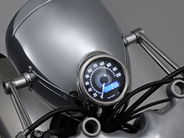 Custom Motorcycle Speedometer 200MPH 60mm Gauge Chrome Black