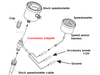 Motorcycle mechanical speedometer conversion adapter to digital electric speedometer for motorbikes electronic speedometer conversion convert analog speedometer to digital