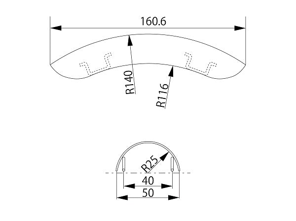 Exhaust Pipe Shield <br> (Incurved)