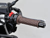 Brown motorcycle handlebar grip, 7/8" handlebar, Fits honda suzuki yamaha kawasaki ducati ktm triumph motorcycle vehicles