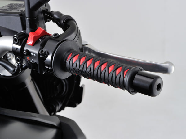 Red motorcycle handlebar grip, 7/8" handlebar, Fits honda suzuki yamaha kawasaki ducati ktm triumph motorcycle vehicles