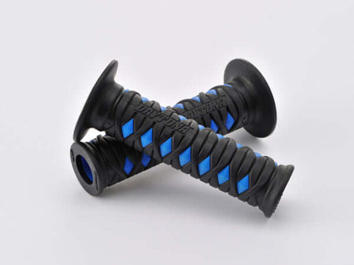 Blue motorcycle handlebar grip, 7/8" handlebar, Fits honda suzuki yamaha kawasaki ducati ktm triumph motorcycle vehicles