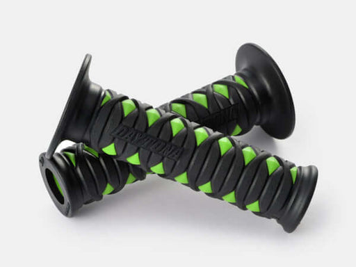 Green motorcycle handlebar grip, 7/8" handlebar, Fits honda suzuki yamaha kawasaki ducati ktm triumph motorcycle vehicles