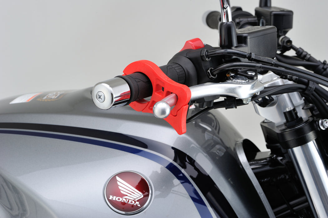Motorcycle Front Brake Stopper with Lock (Black / Orange / Red)