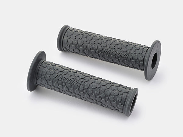 Gray motorcycle grips