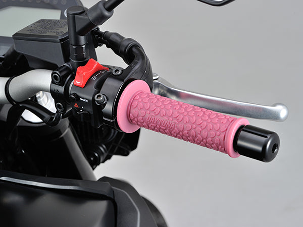 Pink motorcycle handlebar grip, 7/8" handlebar, Fits honda suzuki yamaha kawasaki ducati ktm triumph motorcycle vehicles